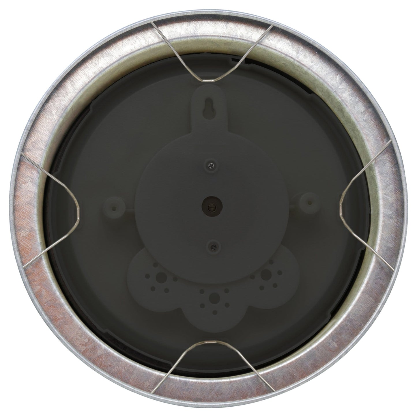 Weatherproof Barometer - 22cm - Metal - Galvanized  Orchid