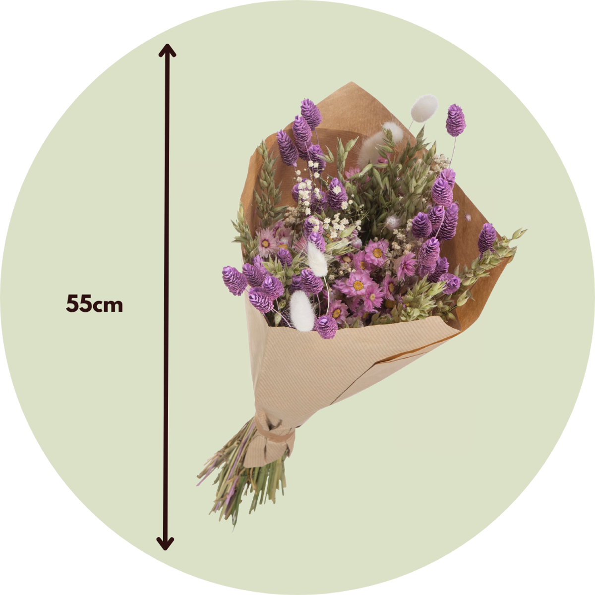 Boeket 'Pastel Palette' - Droogbloemen