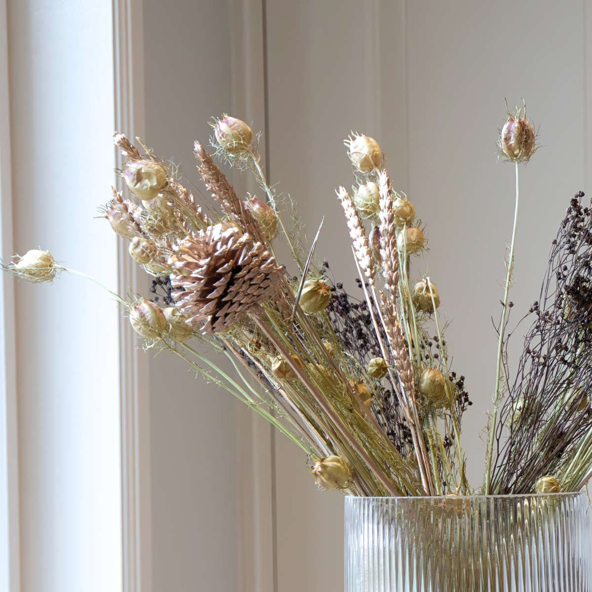 Boeket 'Loose Fit Drummer' - Droogbloemen