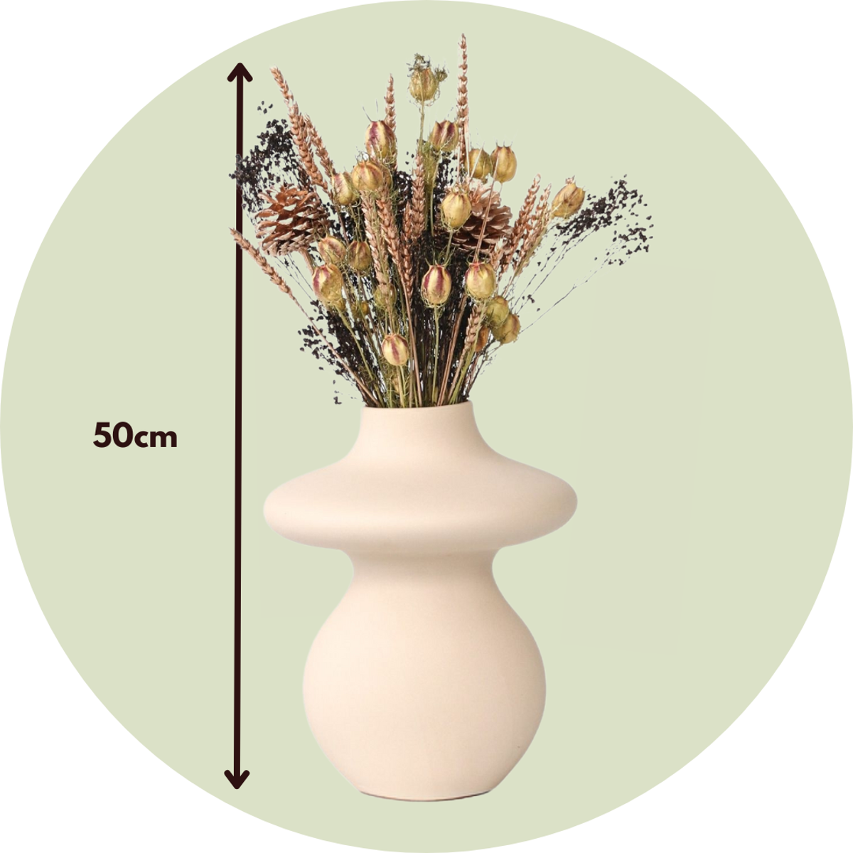 Boeket 'Loose Fit Drummer' - Droogbloemen