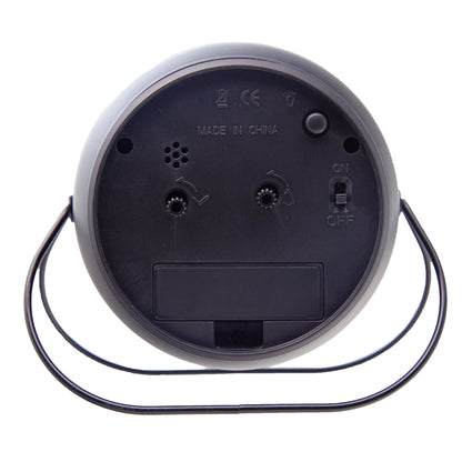 NeXtime Bubble Alarm Clock, metal table clock with silent mechanism, 14x12x8cm, featuring a rounded bubble design and analog display.