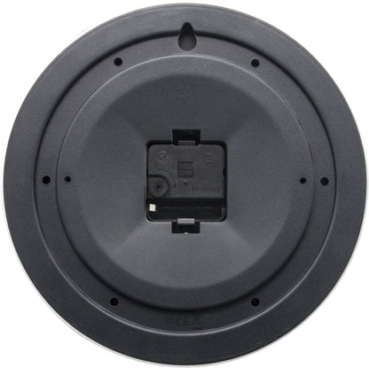 NeXtime Clocks wall clock, 25.5 cm, plastic, Robust model, showing black hour and minute hands on white face with black numbers.