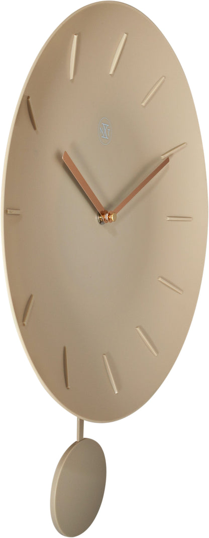 Wall clock -  30 cm - Plastic - 'Bowl'