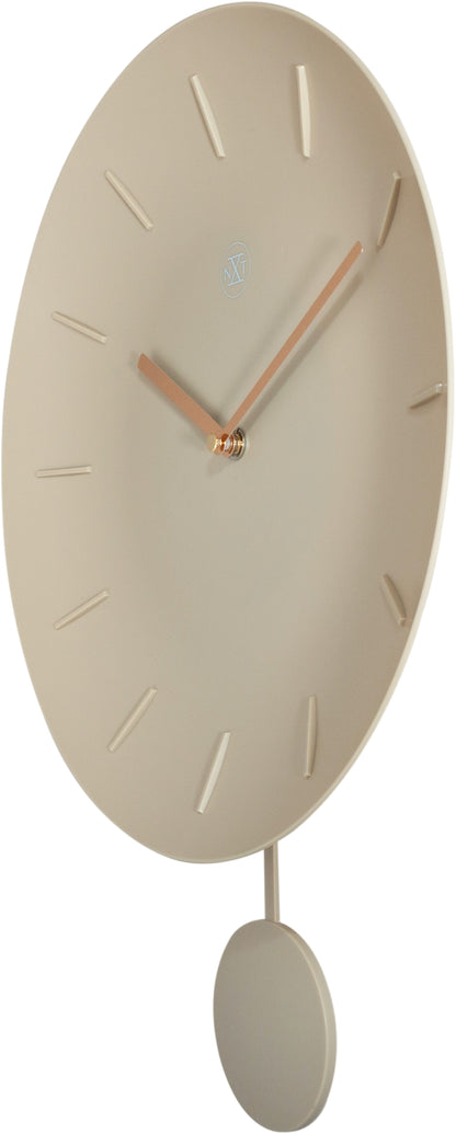 Wall clock -  30 cm - Plastic - 'Bowl'