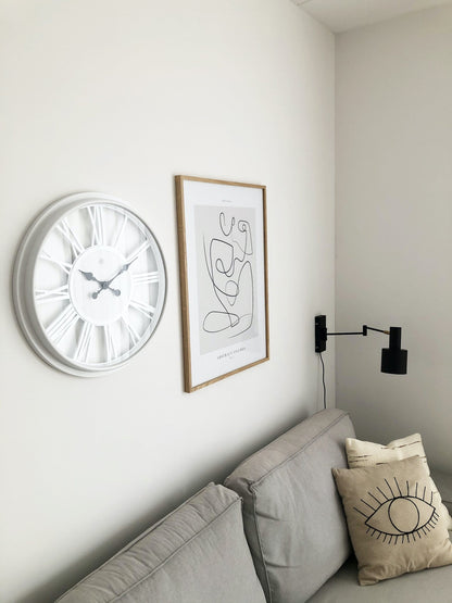 Wall clock -  51 cm - Plastic - 'Quebec'