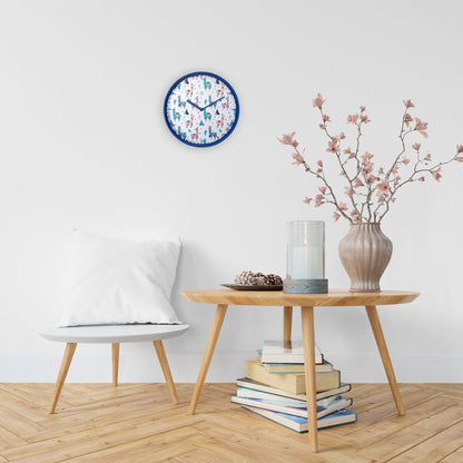 NeXtime Clocks wall clock, 30 cm plastic Alpaca design, modern decor piece with minimalist style.