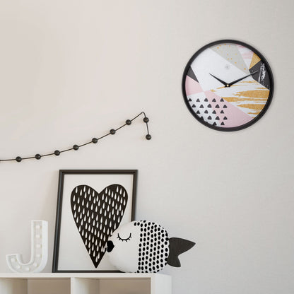 NeXtime Clocks' 30cm plastic wall clock named Grace with minimalist design and clear clock face.