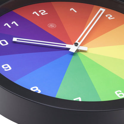NeXtime Clocks 36cm silent plastic wall clock with "Joy" design, featuring a modern, minimalist style and clear time display.