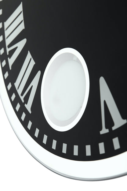 NeXtime Clocks Romana wall clock with glass face, 43 x 4.2 cm, featuring a stylish design and clear clock hands.