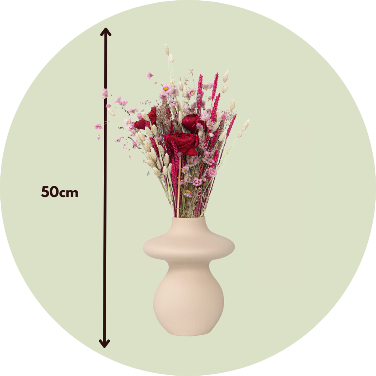Boeket 'Large Flourish Love' - Droogbloemen