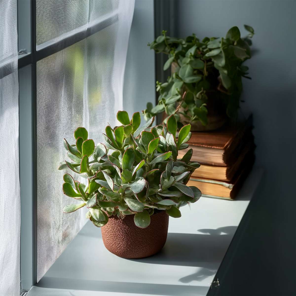 Jadeplant - Crassula arborescens 'Curly' - Set van 2
