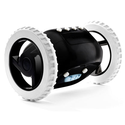 Clocky Black - Alarm clock on wheels