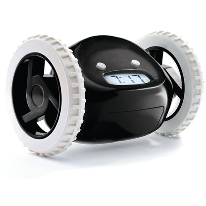 Clocky Black - Alarm clock on wheels