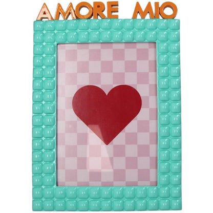 Amore Mio Polyresin Photo Frame Turquoise 13x18cm