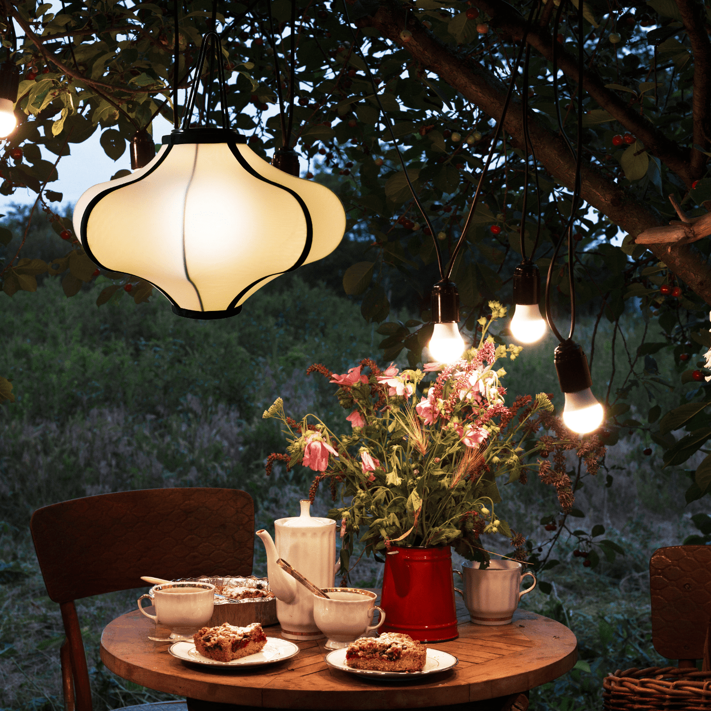 Lamp Shade 40cm-Lantern-Elastic Fabric-"Lumi"