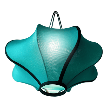 NeXtime Clocks Lumi fabric lantern lamp shade, 40cm, elastic design, front view showing soft light diffusion and stylish shape.