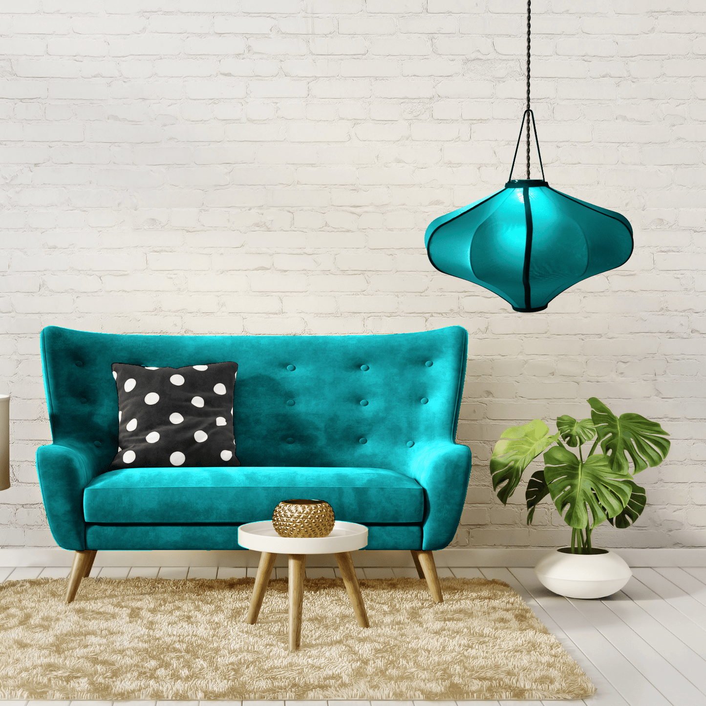 Lamp Shade 60cm-Lantern-Elastic Fabric-"Lumi"