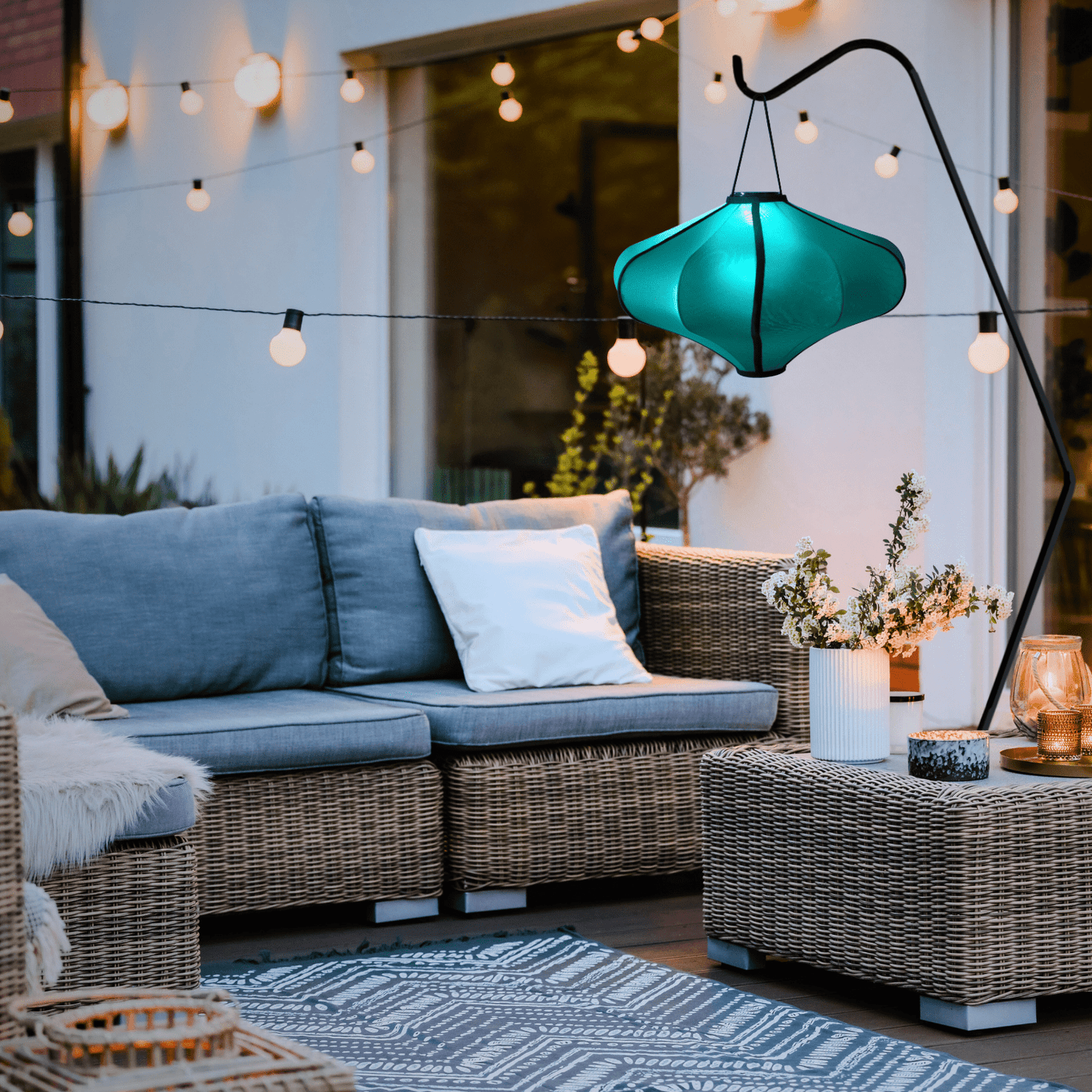 Lamp Shade 60cm-Lantern-Elastic Fabric-"Lumi"