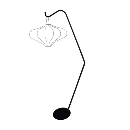 Black metal floor lamp stand for Lumi Lantern, 38x213.5cm, designed by NeXtime Clocks for lighting and home decor.