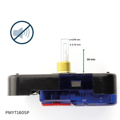 NeXtime Clocks clock hands set M with silent movement mechanism for precise time adjustment and quiet operation