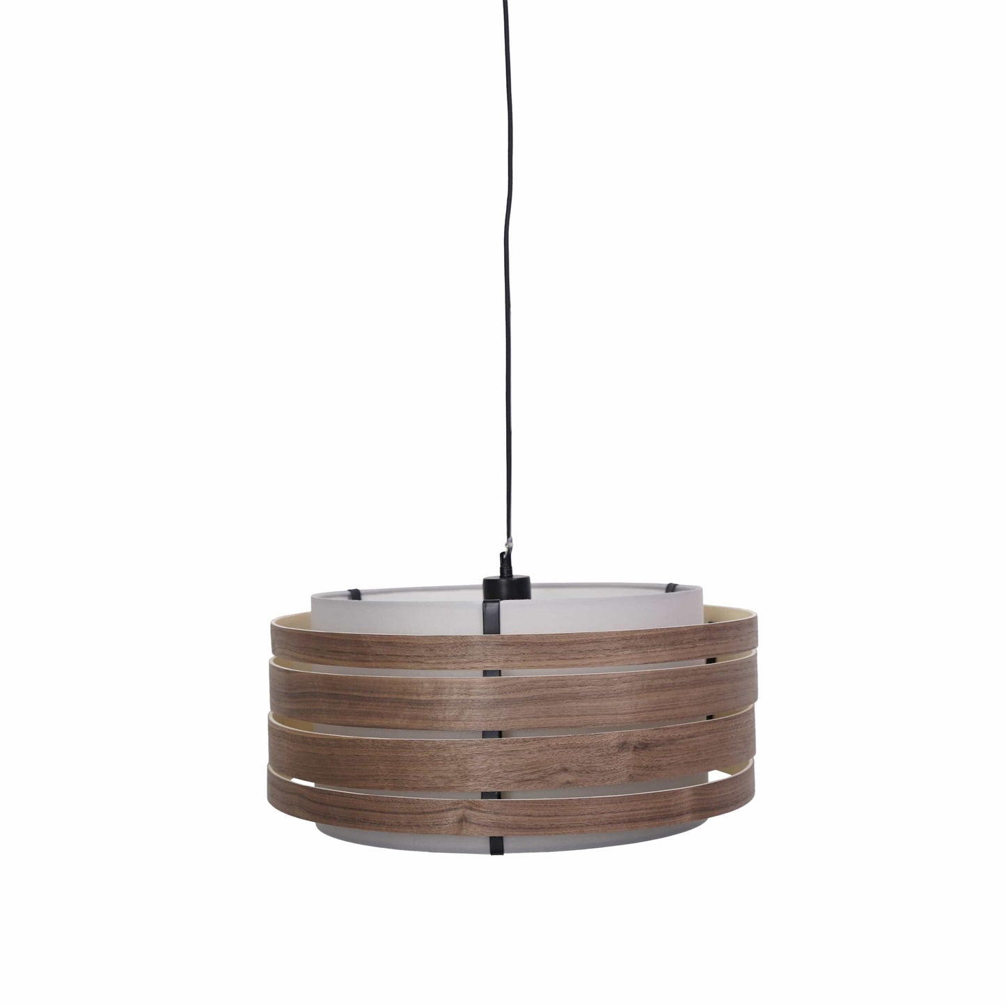 Pendant Electric Unit (Universal E27) 150cm - Stainless Steel wire-Fabric power cable-Black-"Beam"