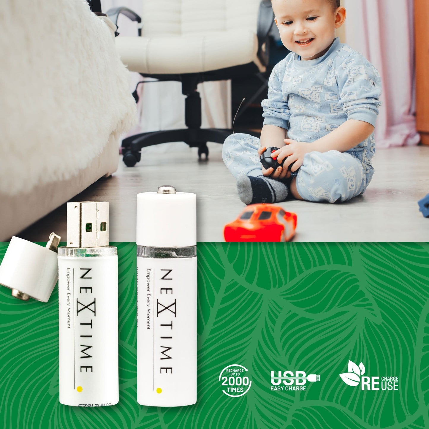 USB Battery - AA Battery 2pcs