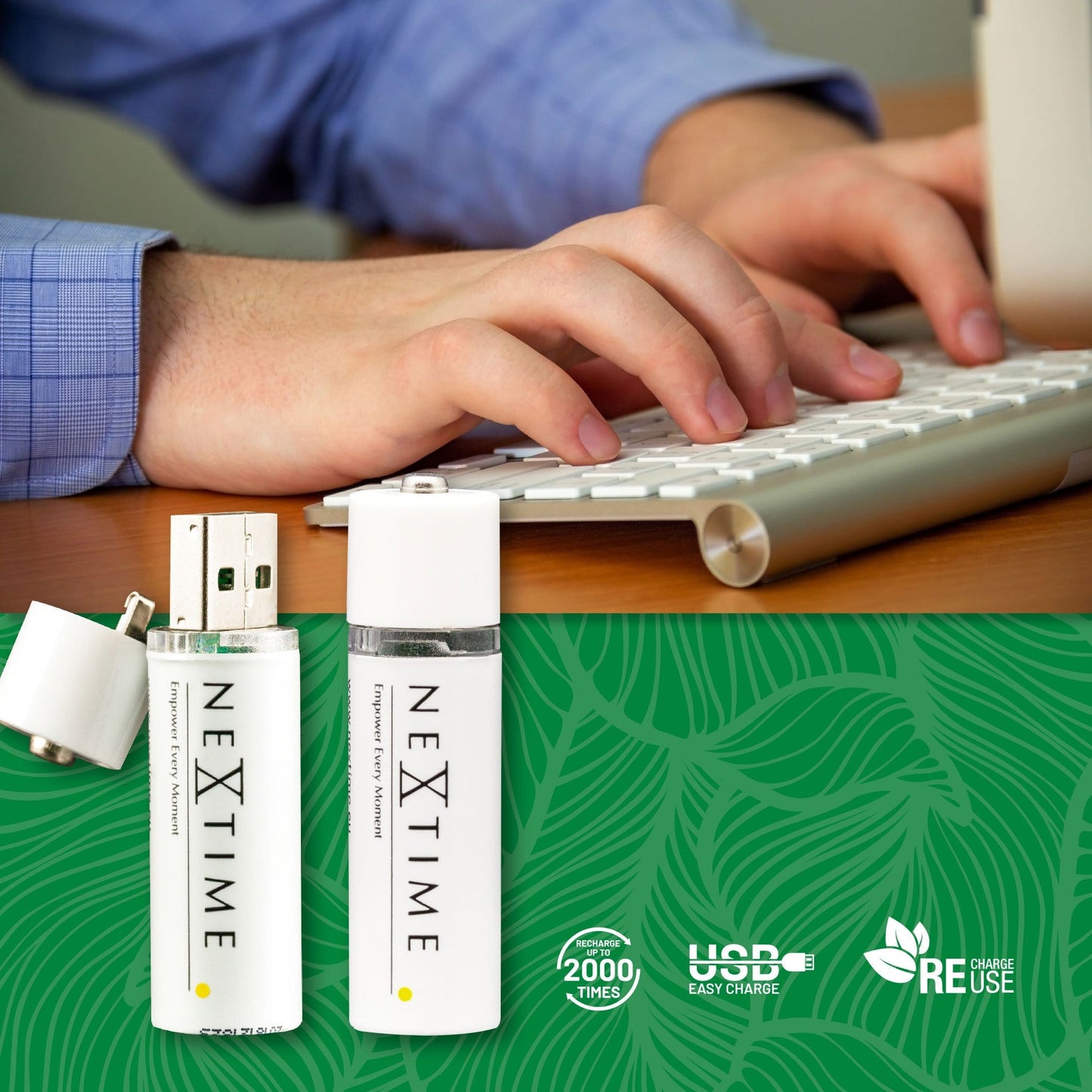 USB Battery - AA Battery 2pcs