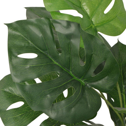 Artificial Monstera plant in a pot, 45 cm tall, by Florazo, showcasing lush green leaves in a modern decorative pot.